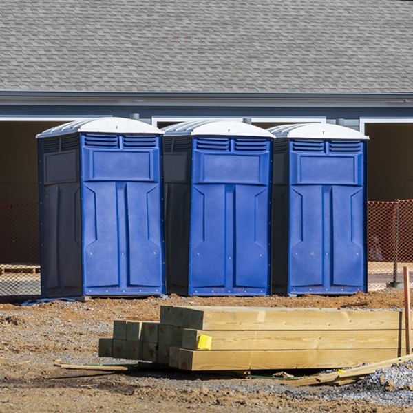 is there a specific order in which to place multiple portable toilets in Newark Arkansas